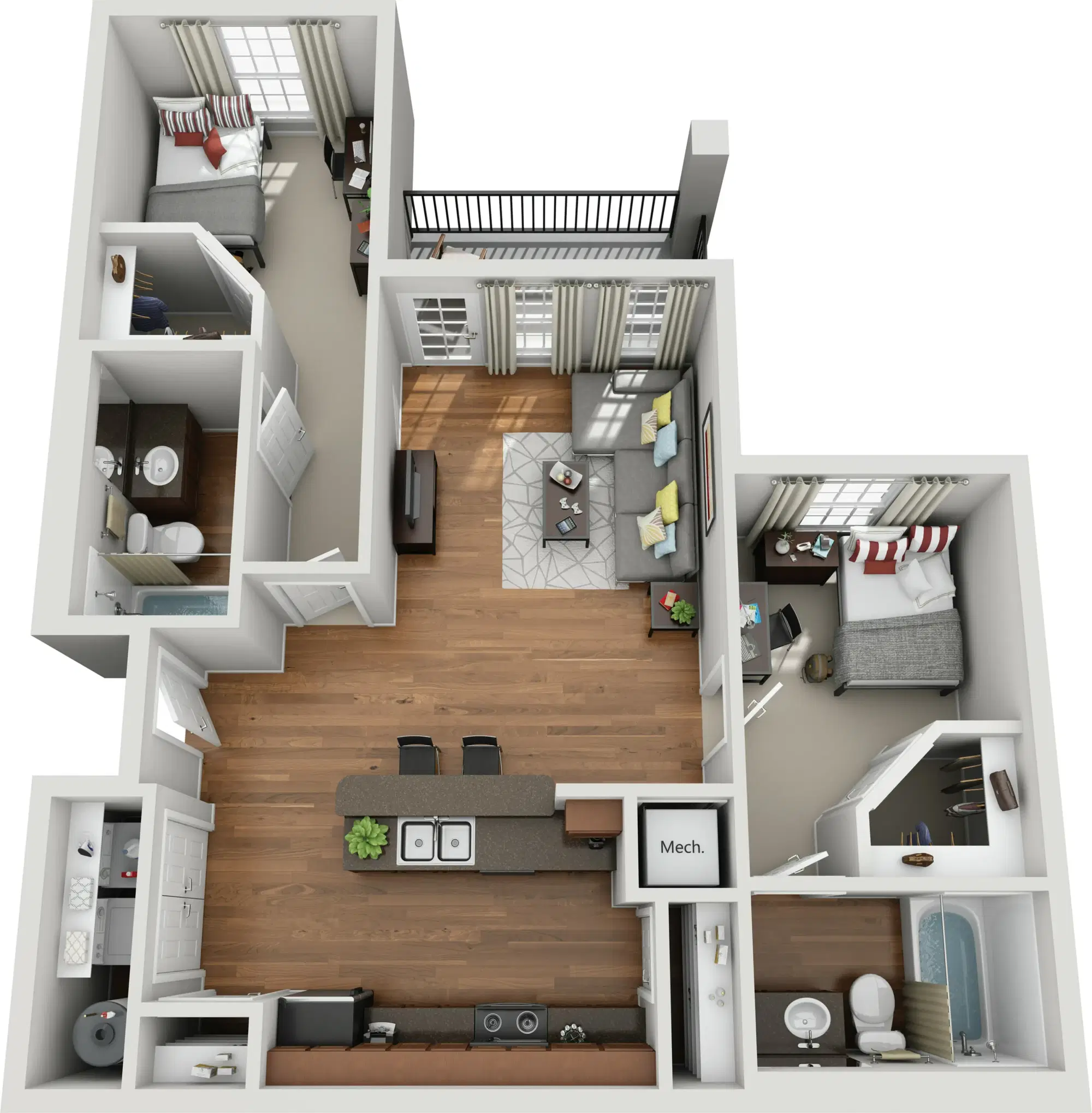 Hill Place, Fayetteville – 2 Bedroom 2 Bathroom