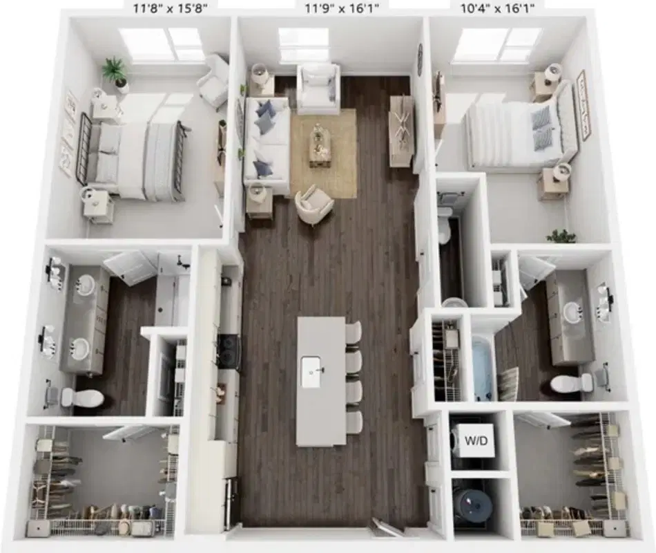 Aspire On 10th, Sarasota – 2 Bedroom 2 Bathroom | B3