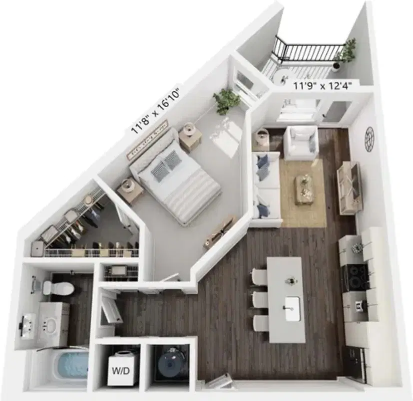 Aspire On 10th, Sarasota – 1 Bedroom 1 Bathroom | A1