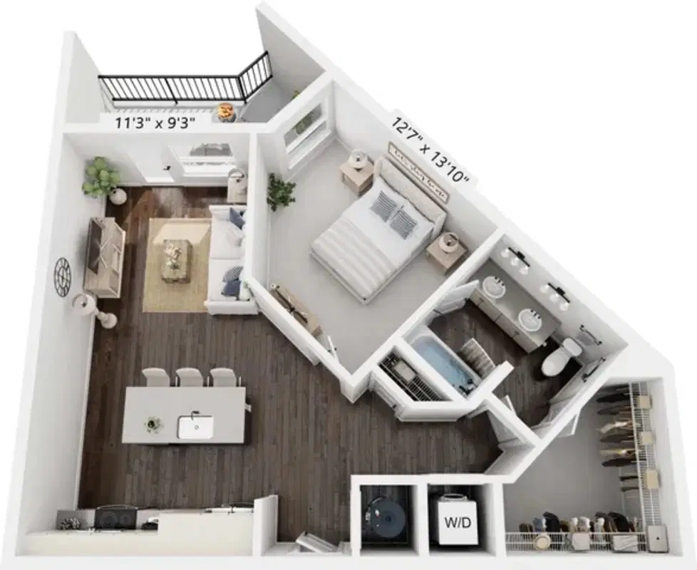 Aspire On 10th, Sarasota – 1 Bedroom 1 Bathroom | A4
