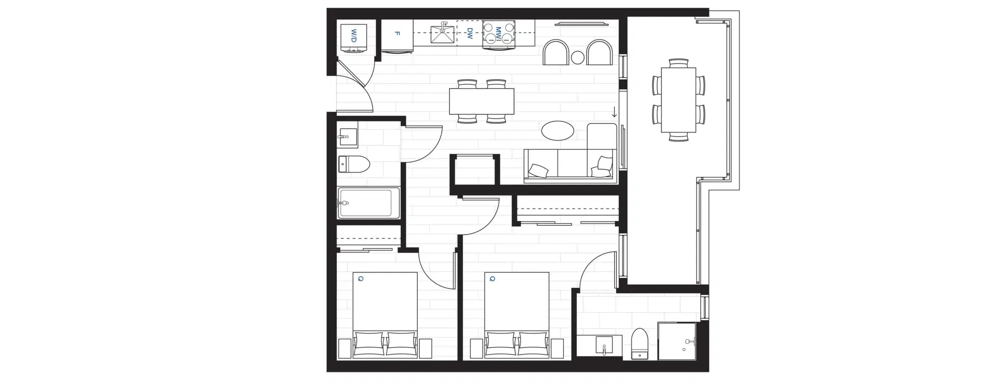 The Shelley, Victoria – C3 - 2 Bed