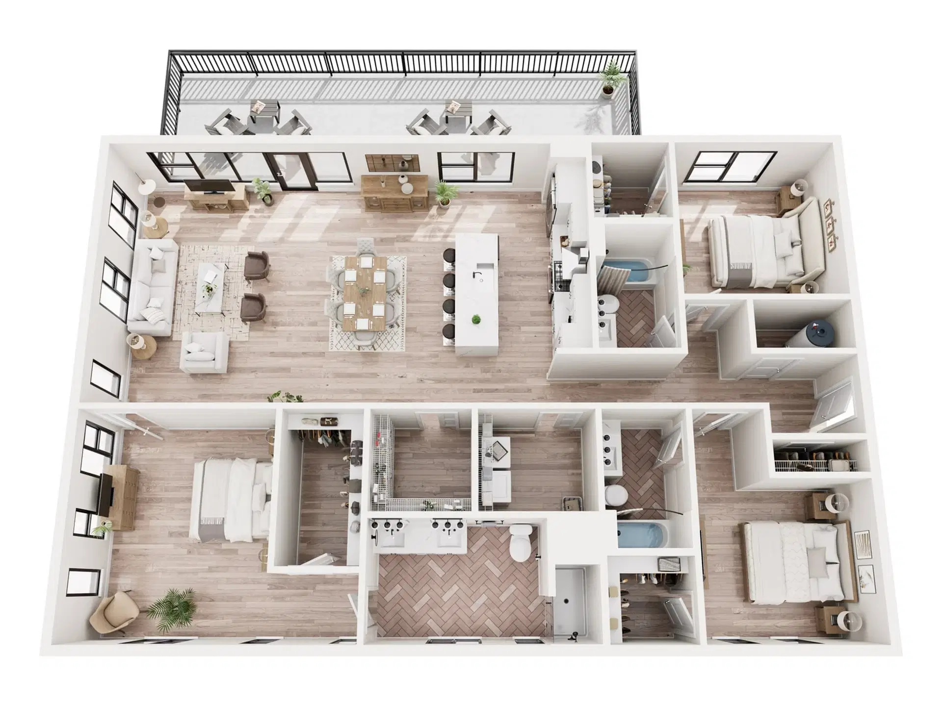 Jaeger Square, Columbus – 3 Bed 3 Bath | Lavorini Penthouse