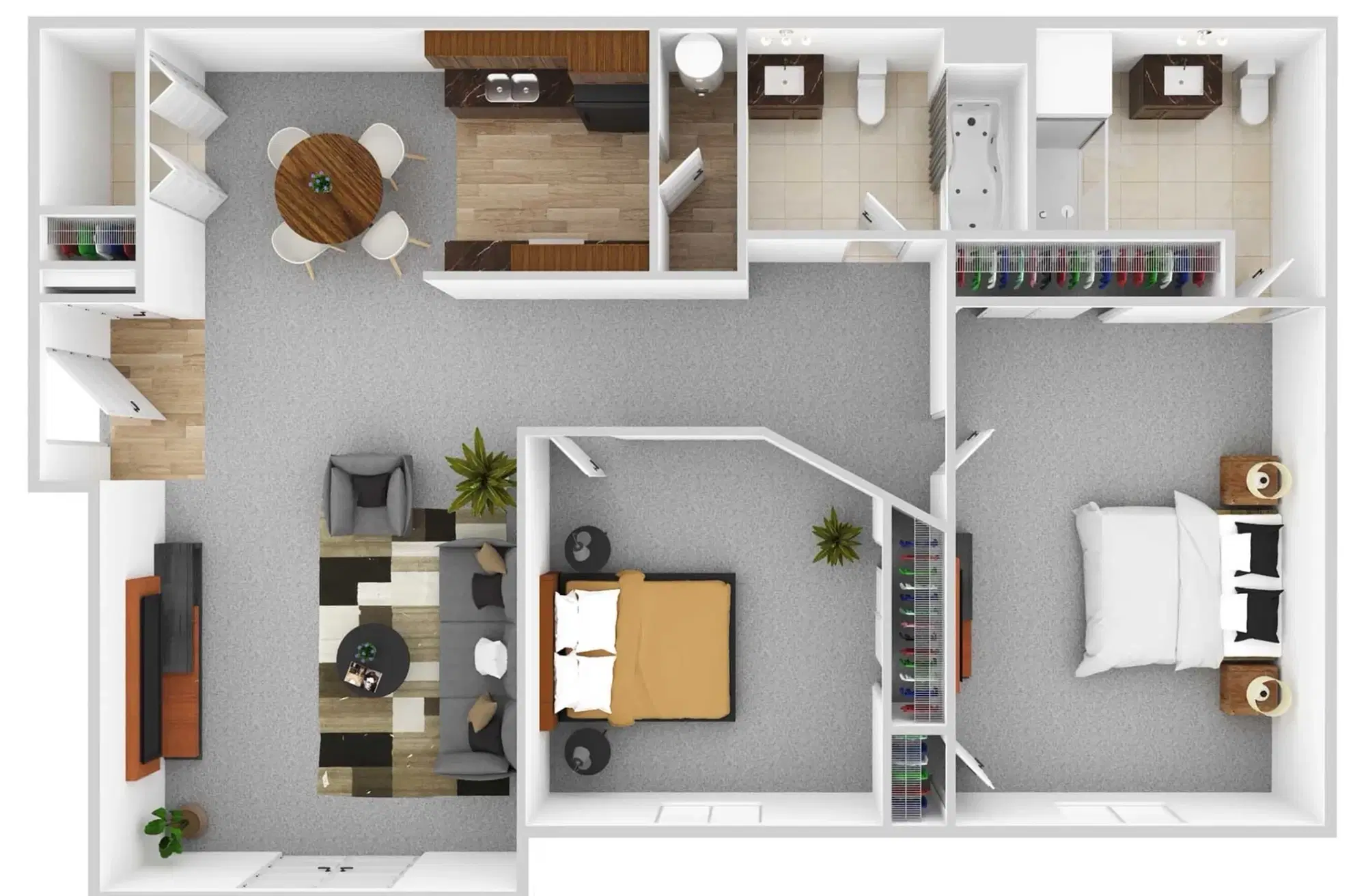 Residences at Central Park, Gahanna – Room in 2 Bedroom 2 Bathroom | Jefferson