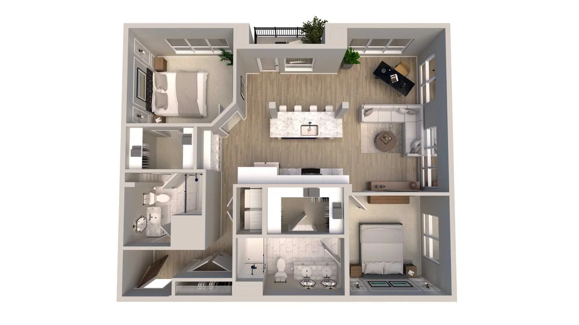 The Langham, Columbus – 2 Bed 2 Bath | C