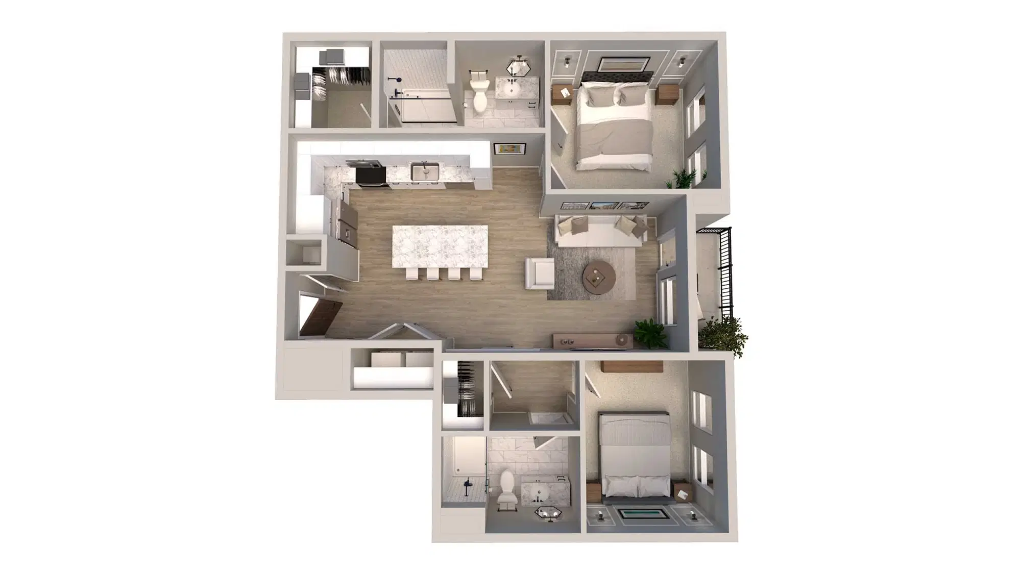 The Langham, Columbus – 2 Bed 2 Bath | B4