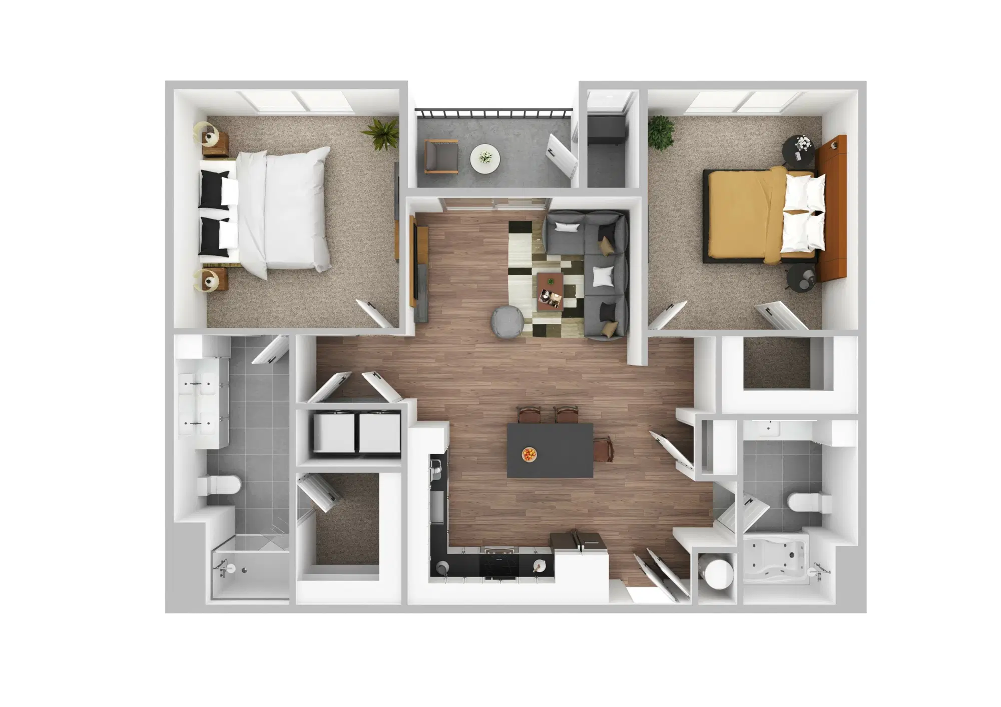 The Monarch, Des Plaines – 2 Bed 2 Bath | B2