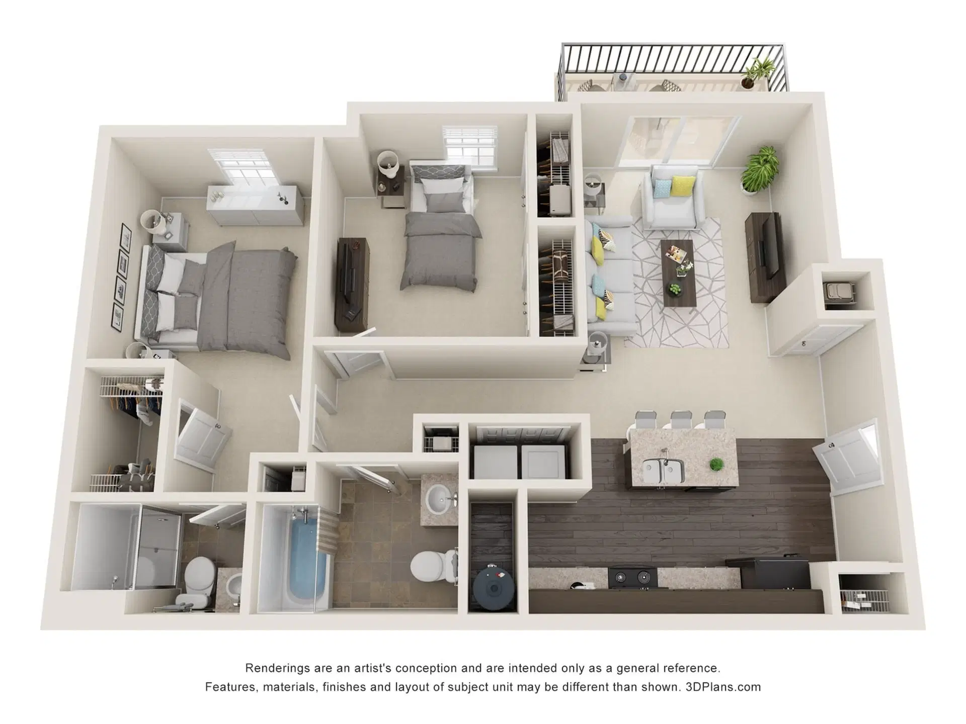 The Stratton, Columbus – 2 Bed 2 Bath