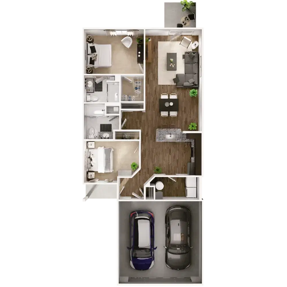 The Residences at Eastwood, Reynoldsburg – Room in 2 Bedroom 2 Bathroom | Isleworth 2