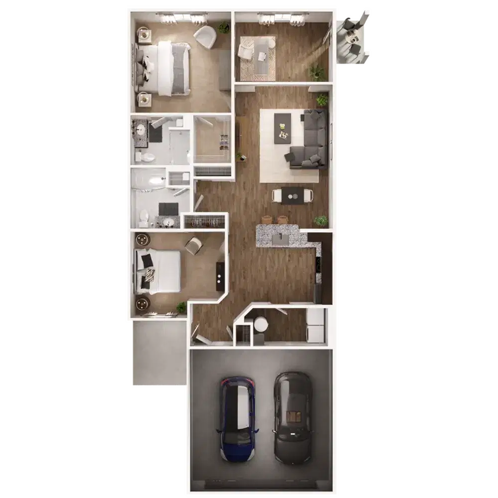The Residences at Eastwood, Reynoldsburg – Room in 2 Bedroom 2 Bathroom | Isleworth 3 Deluxe with Den
