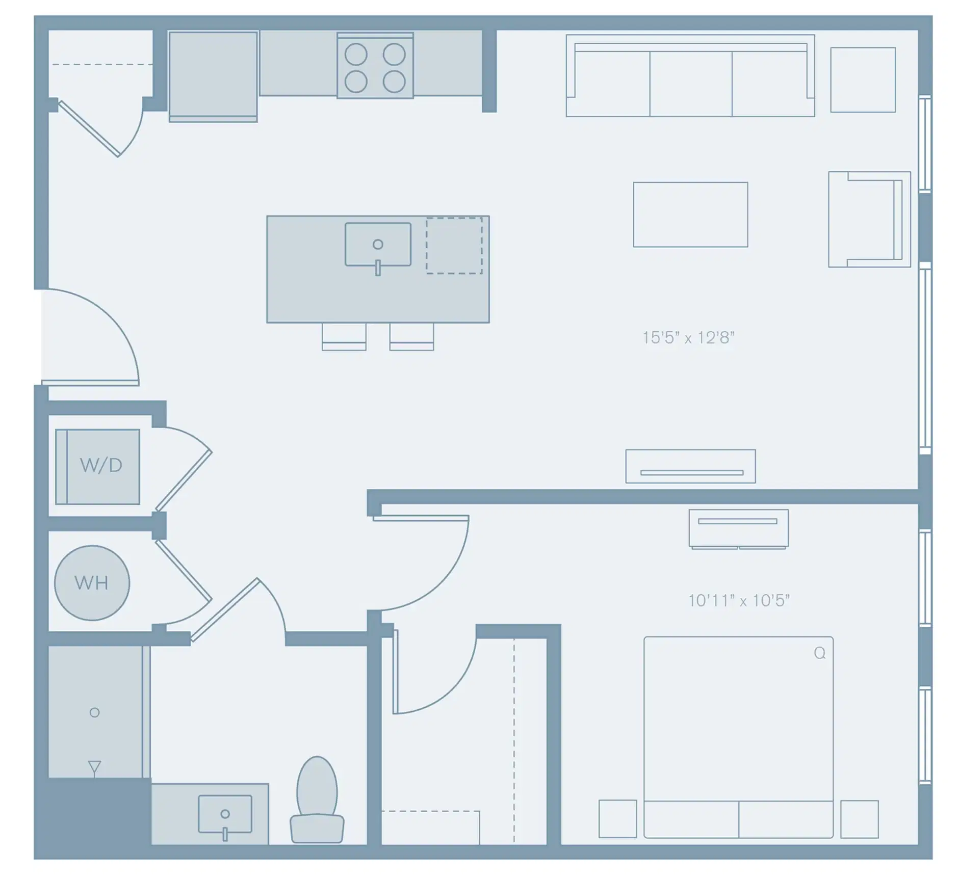 The Residences At The Sutton, Columbus – Room in 1 Bedroom 1 Bathroom | A