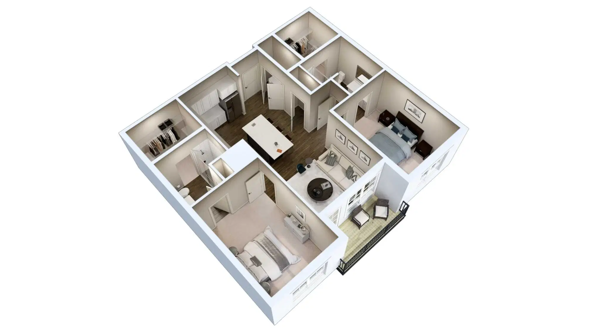 The Essex, Columbus – 2 Bed 2 Bath | B