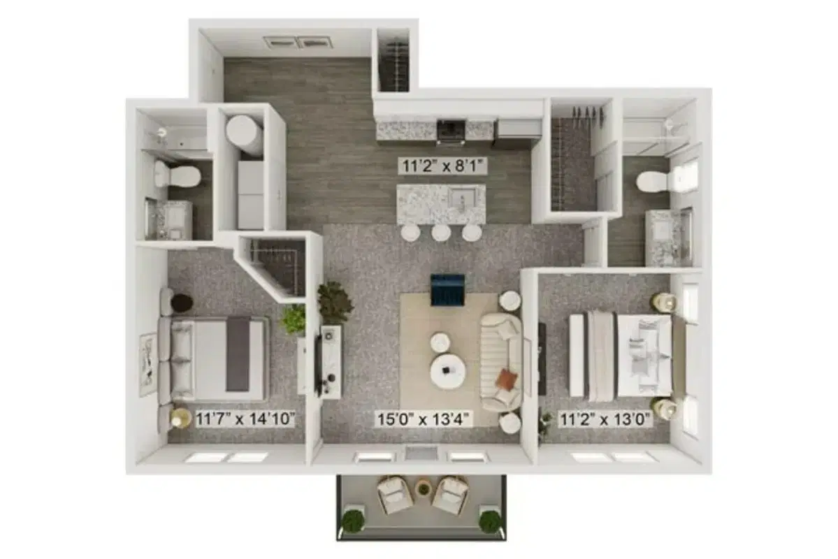 The Kingston, Upper Arlington – 2 Bed 2 Bath | The Griggs