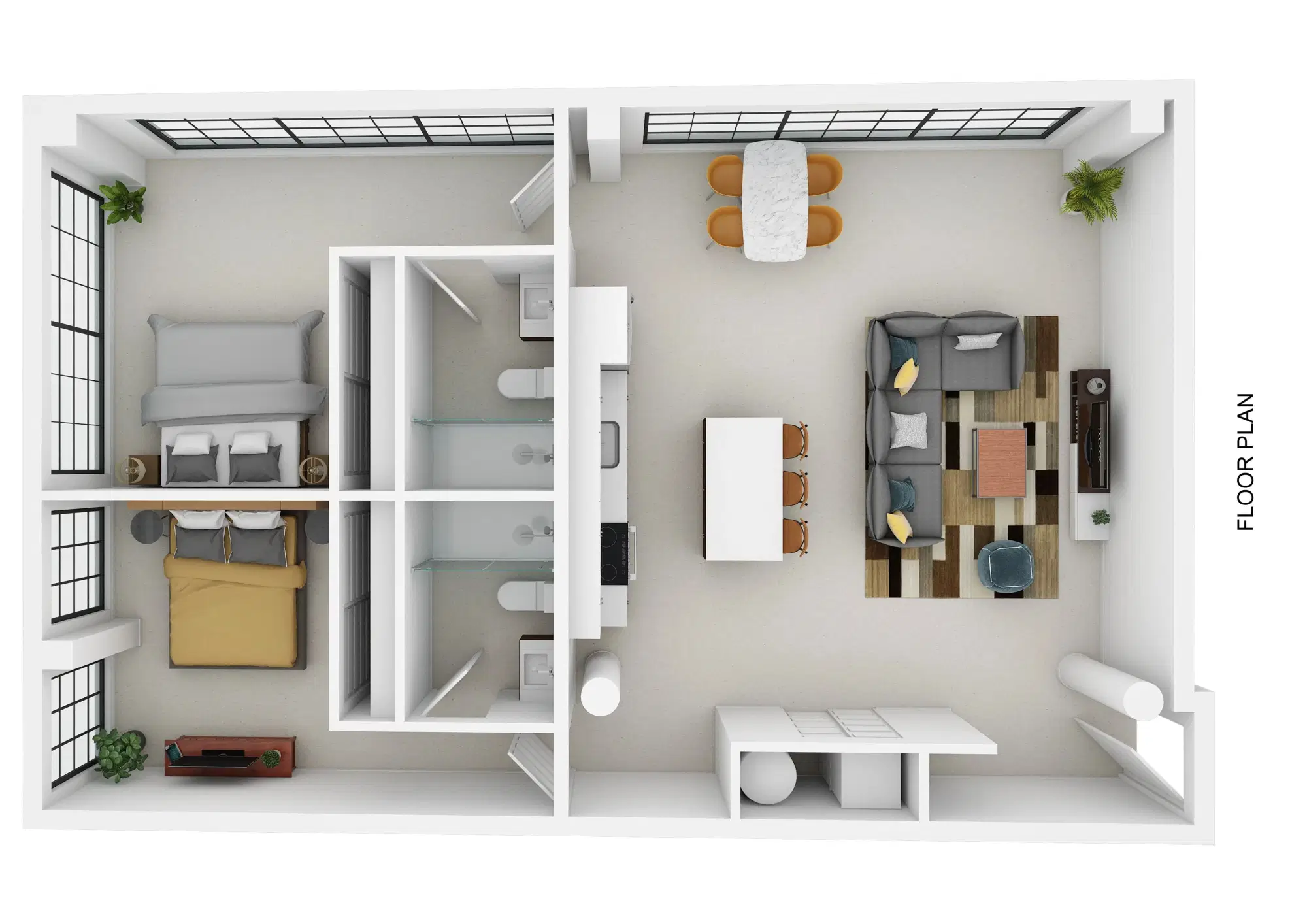 The View on Grant, Columbus – Room in 2 Bedroom 2 Bathroom | B6