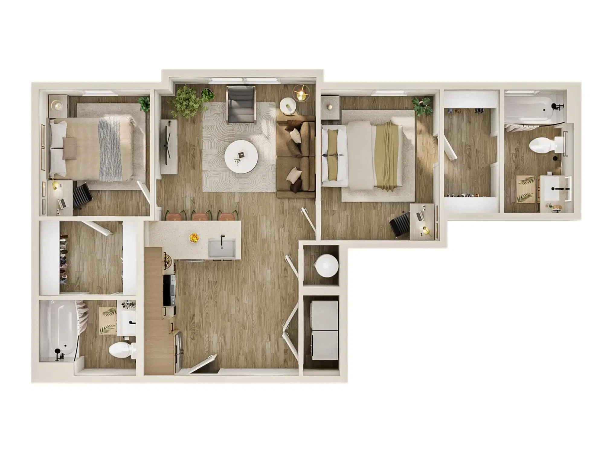 The Marshall Tempe, Tempe – Room in 2 Bedroom 2 Bathroom | B3