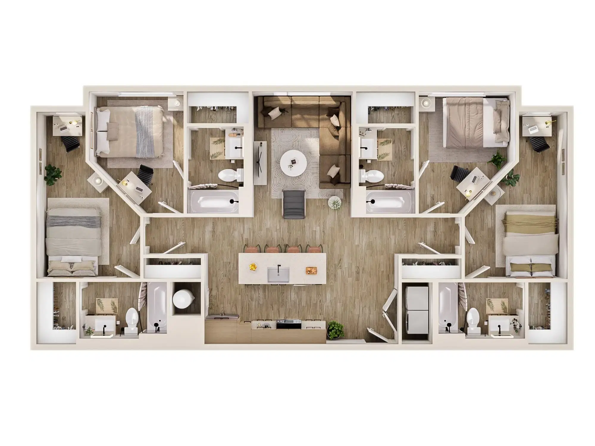 The Marshall Tempe, Tempe – Room in 4 Bedroom 4 Bathroom | D1