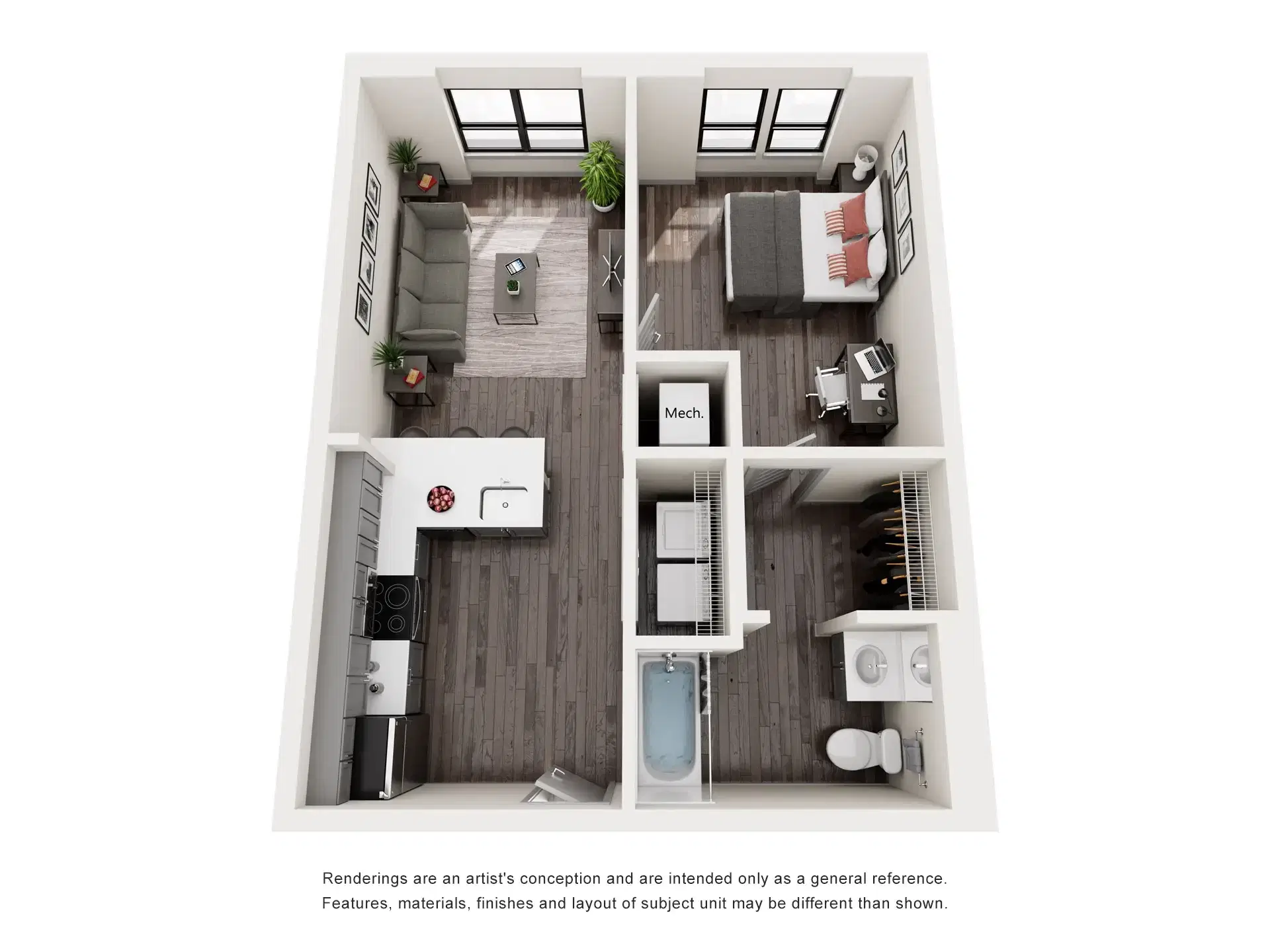 The Marshall St. Louis, St. Louis – 1 Bedroom 1 Bathroom | A1