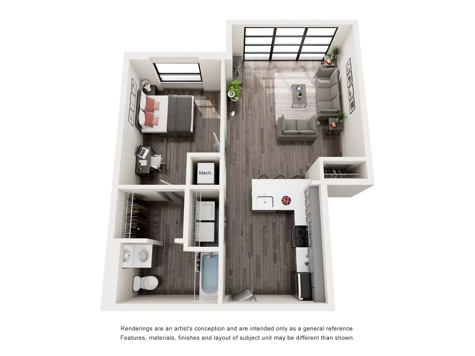 The Marshall St. Louis, St. Louis – 1 Bedroom 1 Bathroom | A2