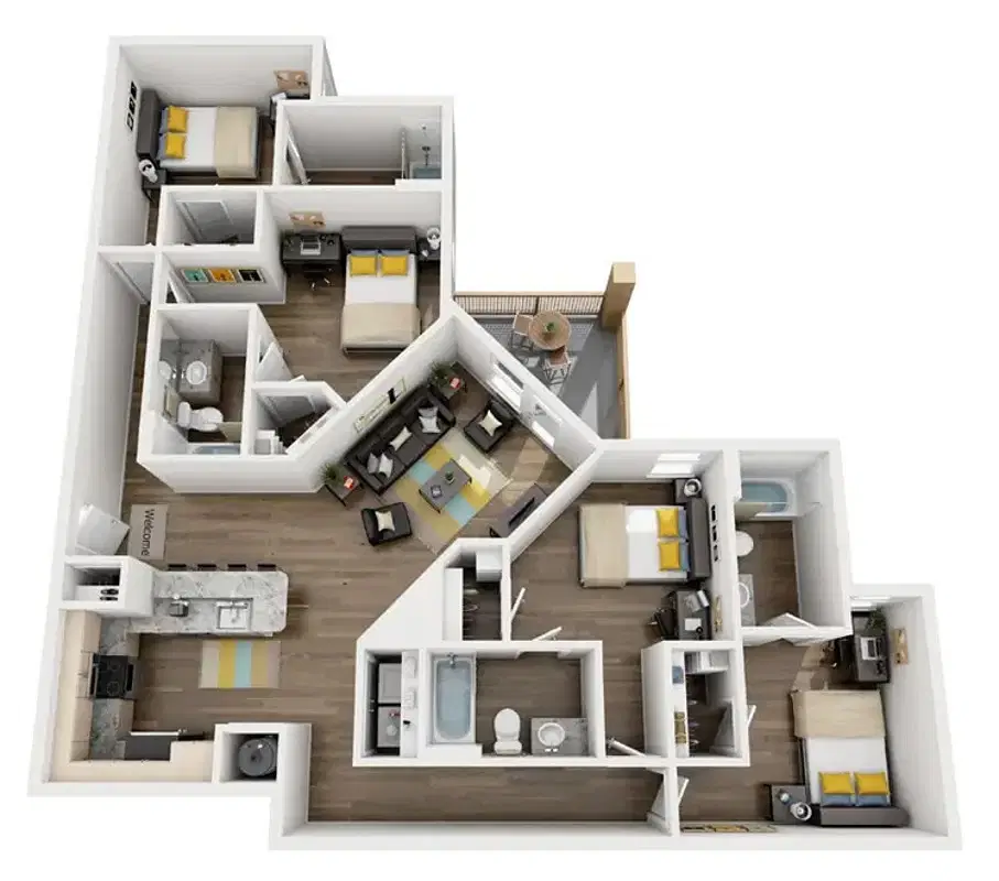 The Pier Conway, Conway – Room in 4 Bedroom 4 Bathroom | D2 - Apache