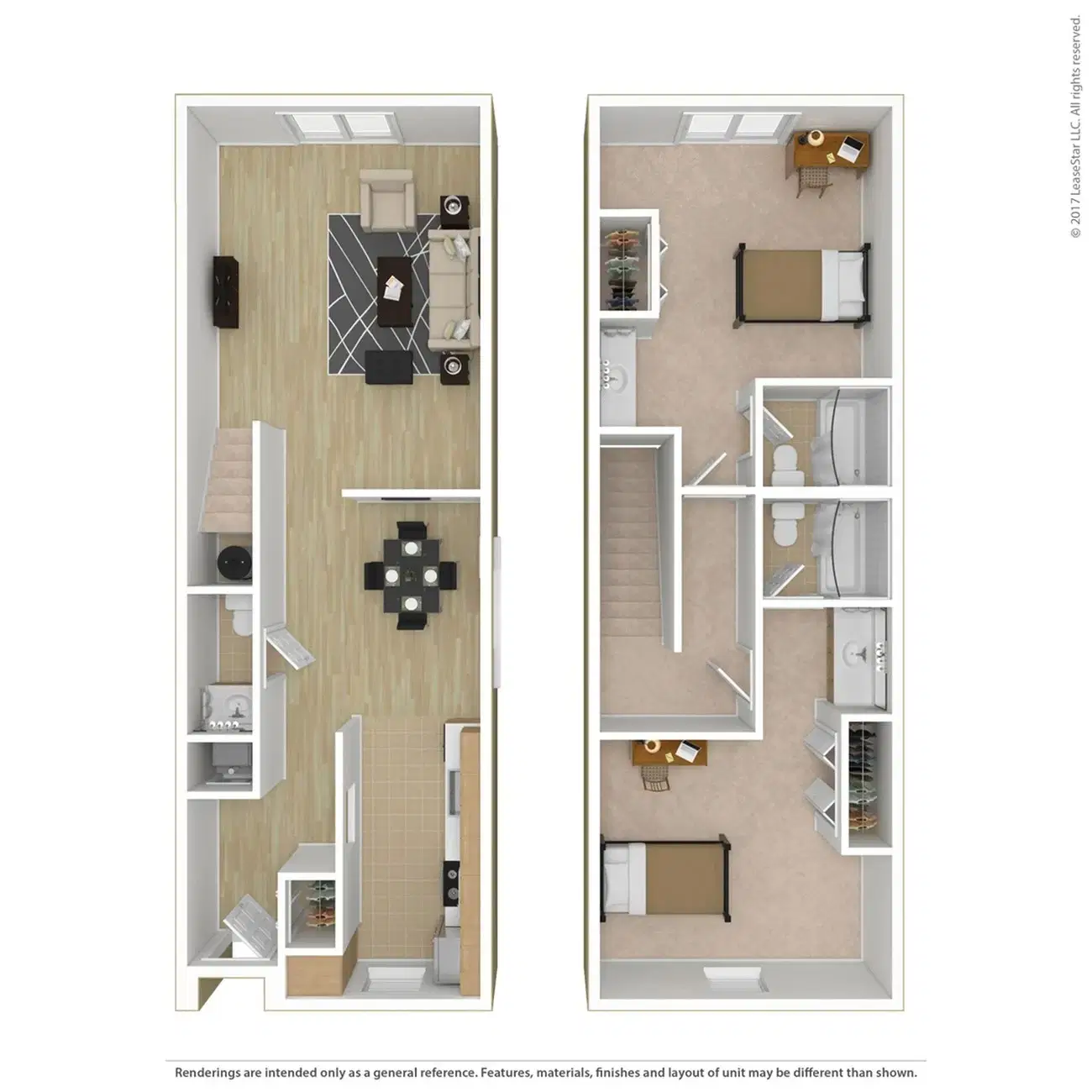 Campus Court Lexington, Lexington – 2 Bed, 2.5 Bath Townhome