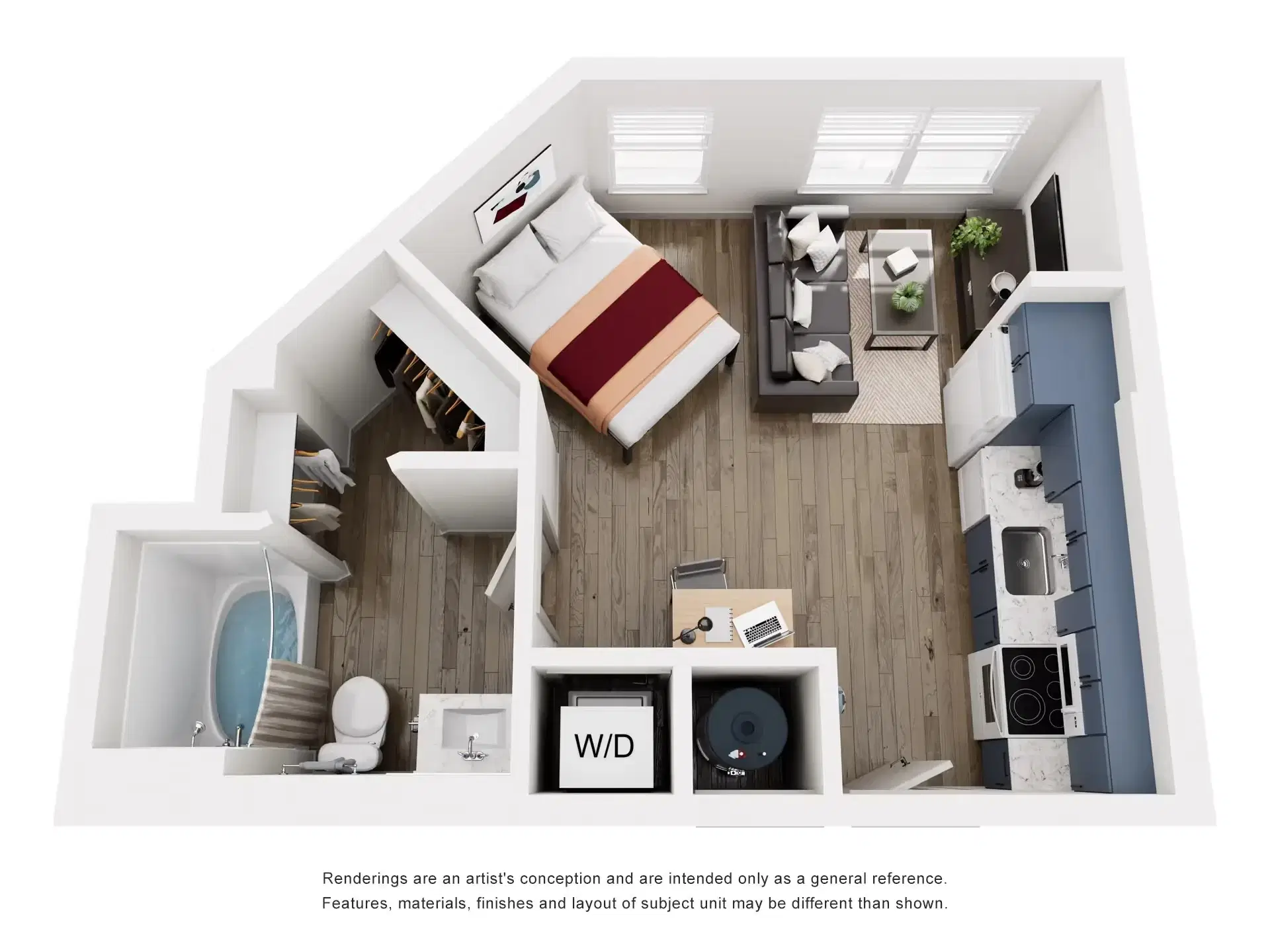 Global College Station, College Station – 1 Bedroom 1 Bathroom | A1