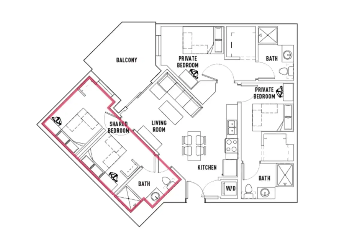 The James, Madison – 3 Bed - 3 Bath B Premium