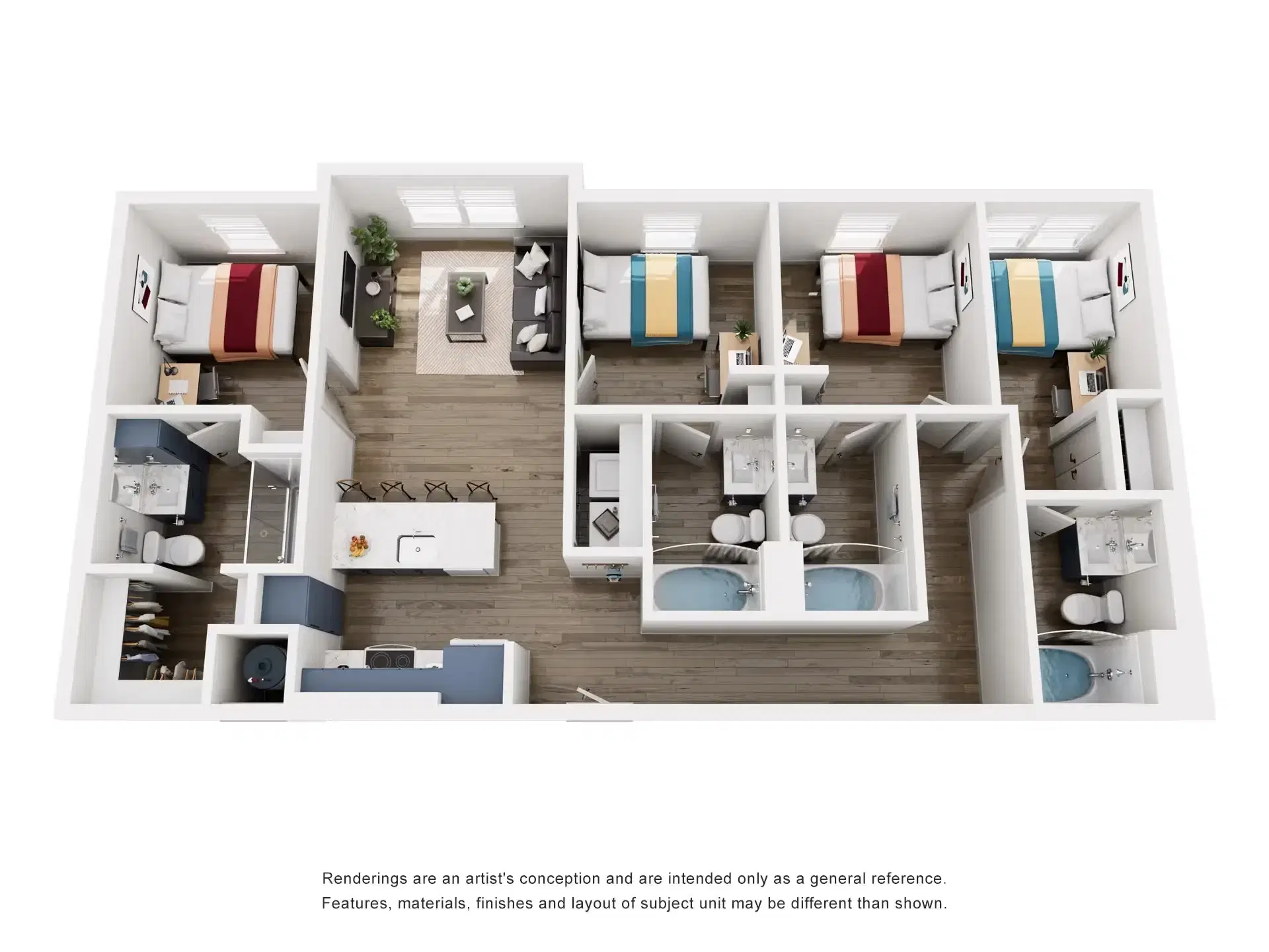 Global College Station, College Station – 4 Bedroom 4 Bathroom | D1