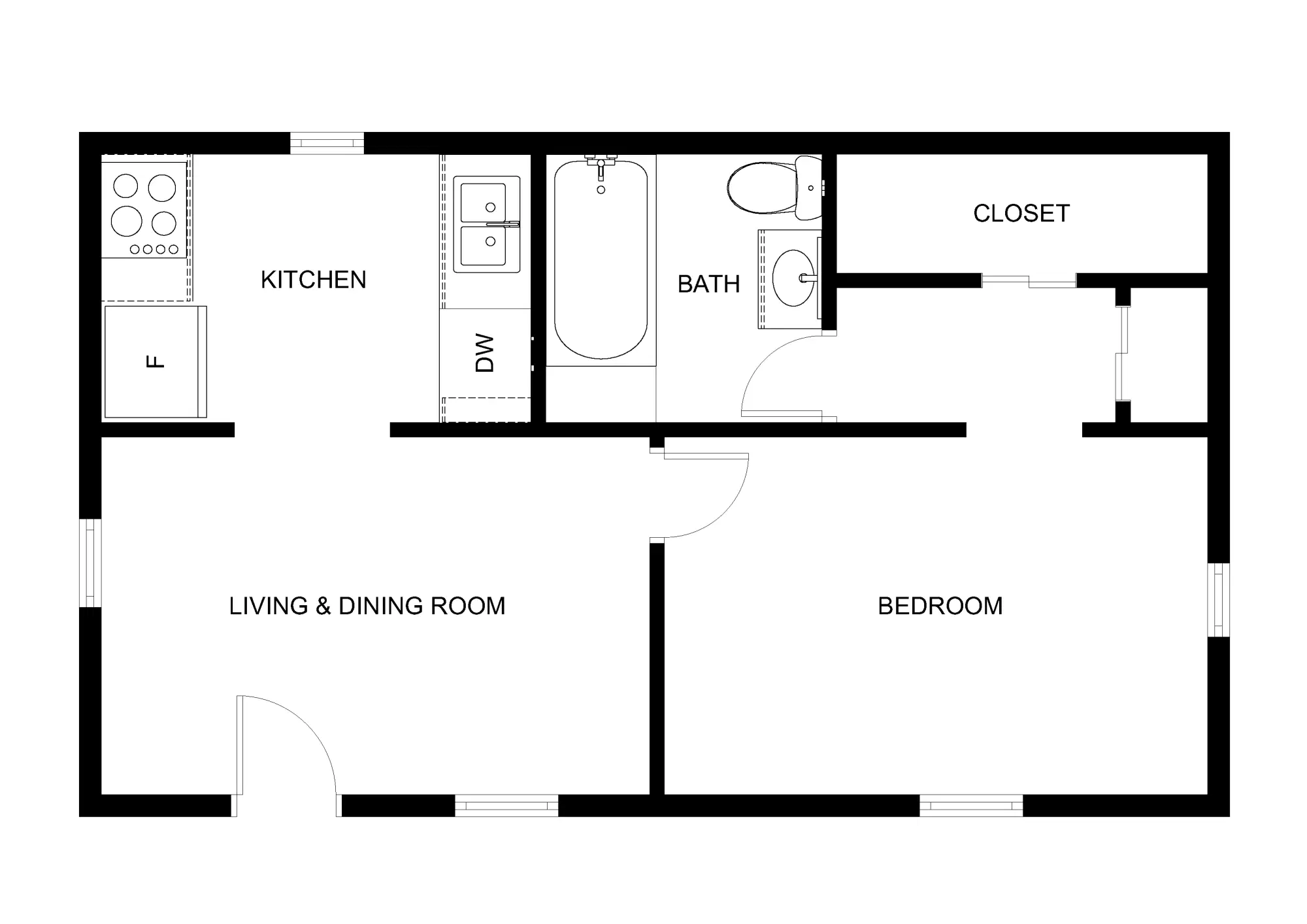 Vintage Pads, Denton – 1 Bedroom 1 Bathroom | A1
