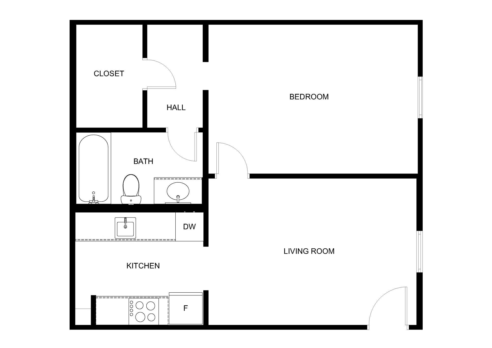 Vintage Pads, Denton – 1 Bedroom 1 Bathroom | A2
