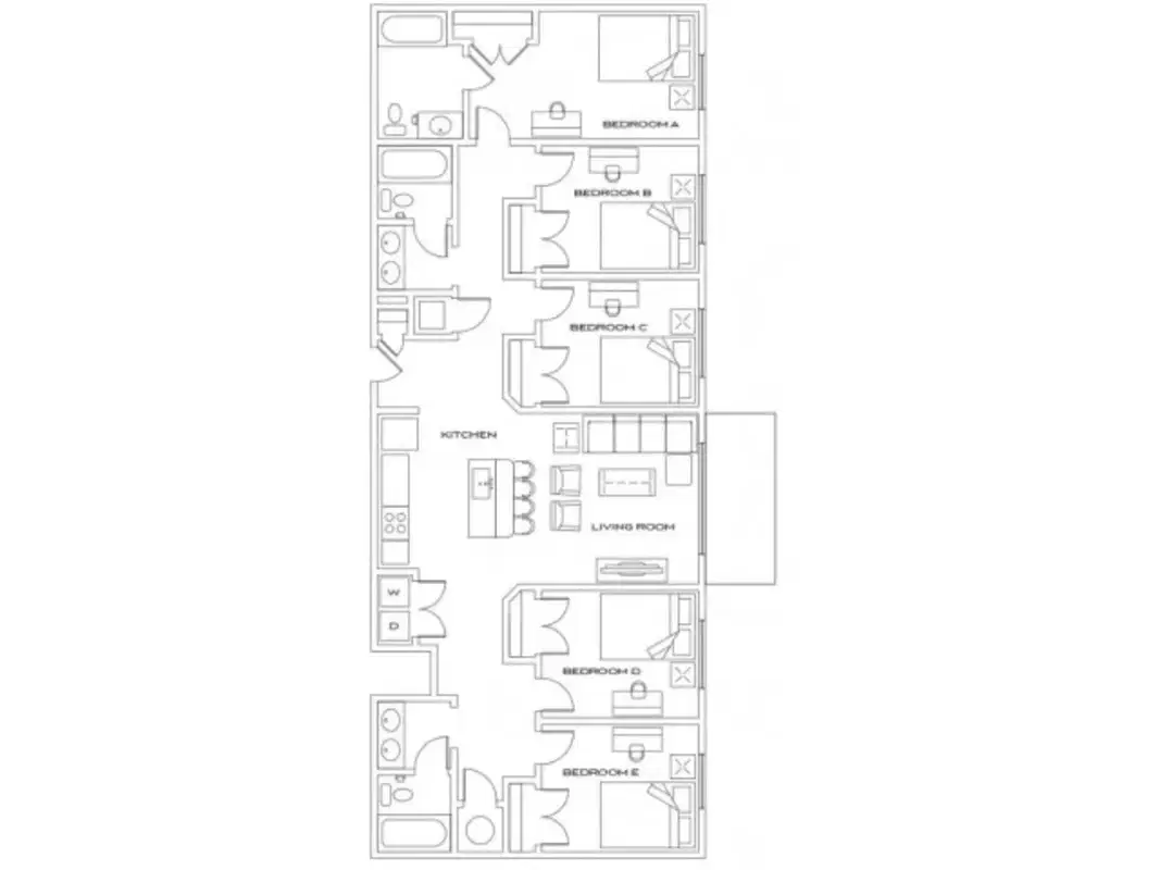 Apex, College Station – Room in a 5 Bed 3 Bath | The Gramercy