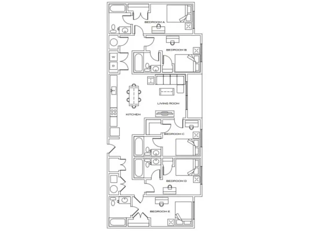 Apex, College Station – Room in a 5 Bed 5 Bath | The Harrow