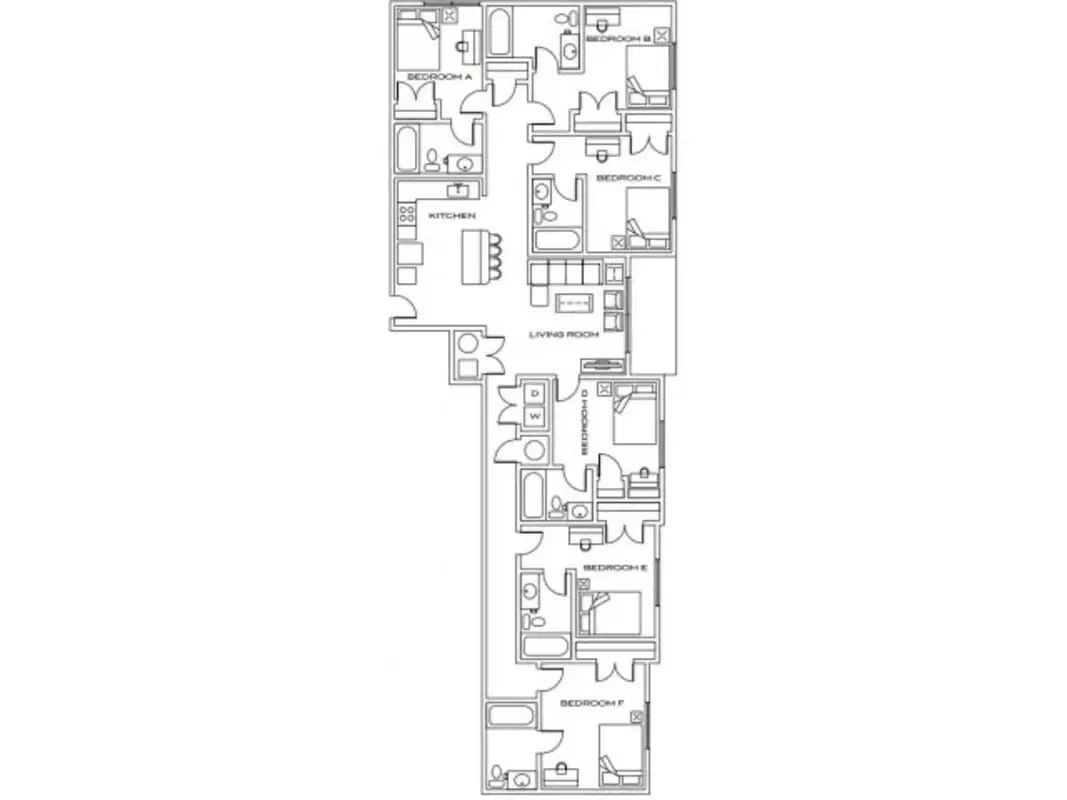 Apex, College Station – Room in a 6 Bed 6 Bath | The Kingston