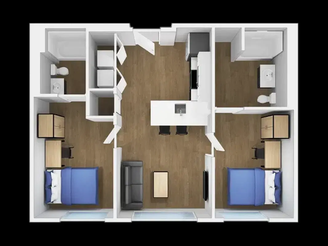 Echo 1055, Las Vegas – 2 Bed 2 Bath | B1
