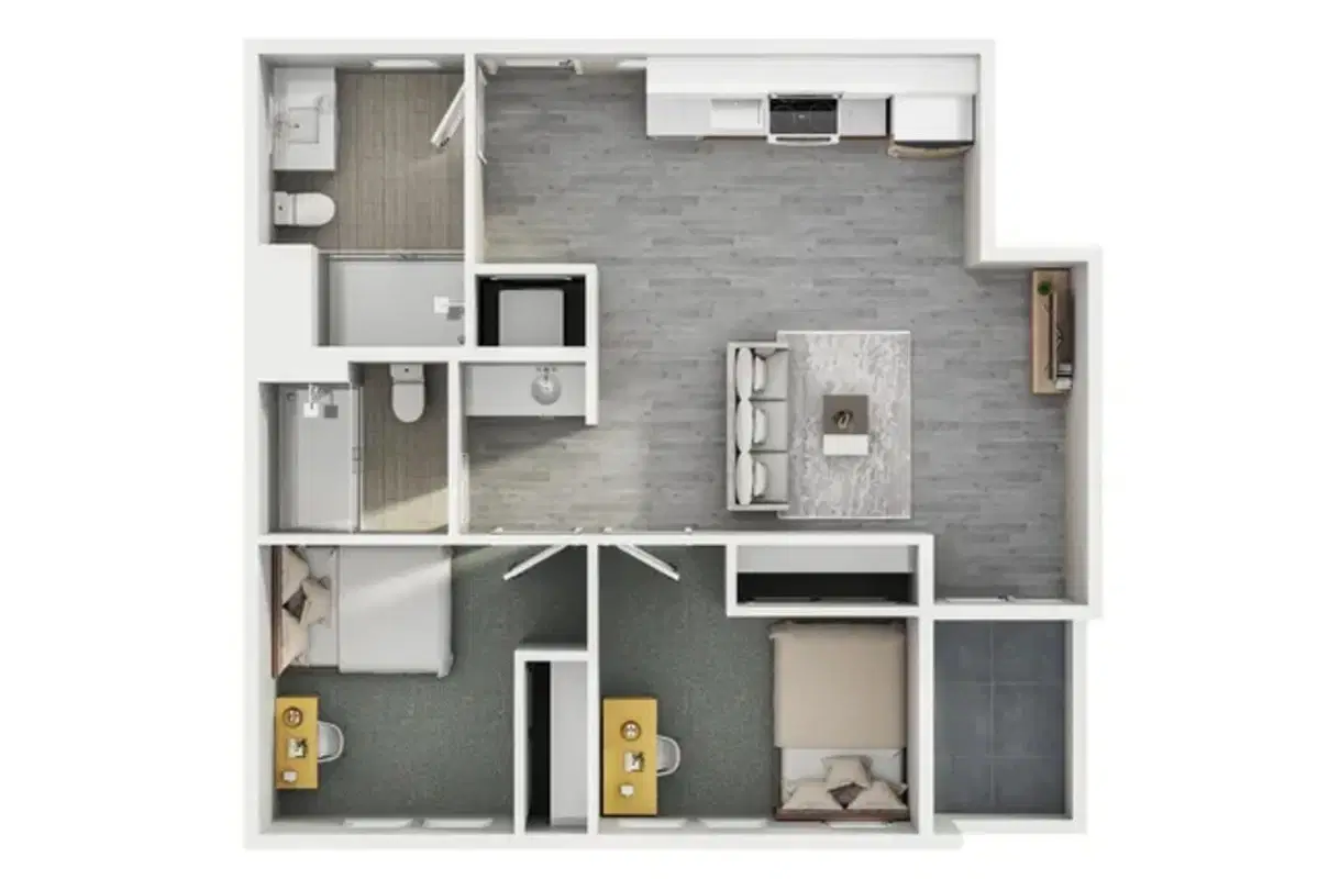 NOLAN, Seattle – 2 Bed 2 Bath | Terrace