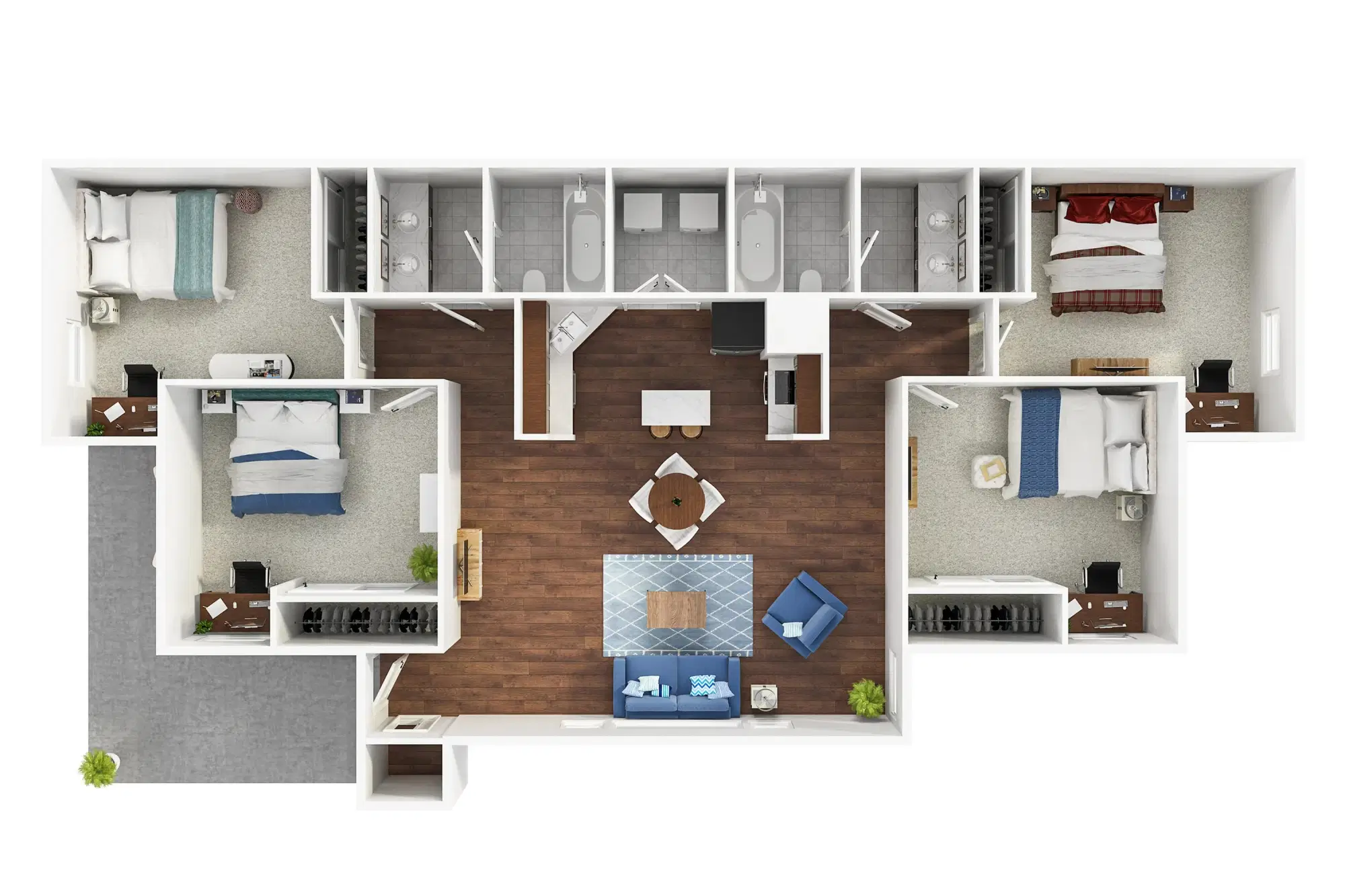 The Radley, Columbia – 4 Bedroom 2 Bathroom