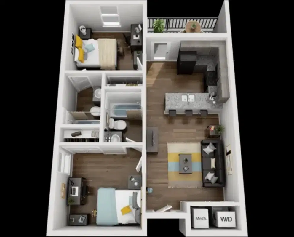 Remerton Mill, Valdosta – 2 Bed 2 Bath