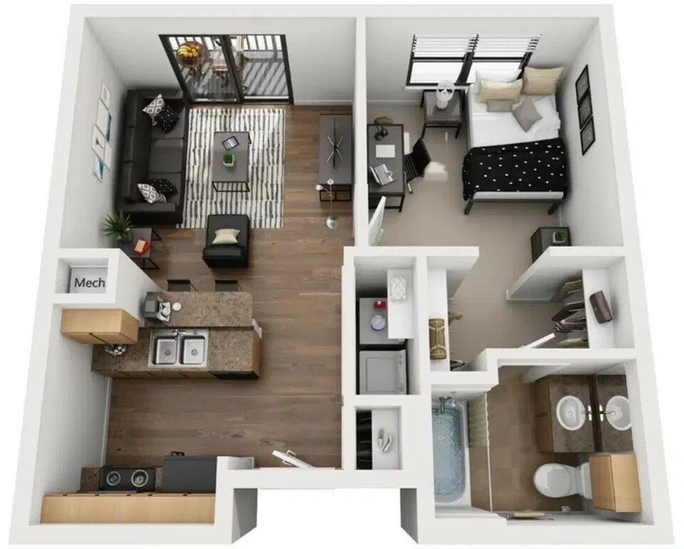 Republic At Sam Houston, Huntsville – 1 Bedroom 1 Bathroom