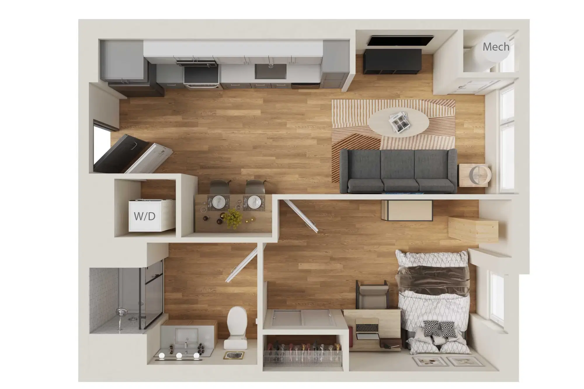 Intro Columbus, Columbus – 1 Bedroom 1 Bathroom | A1