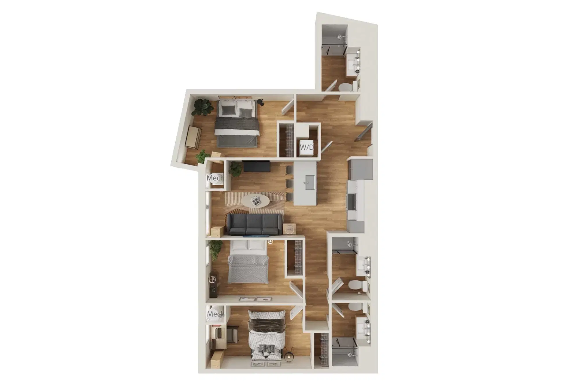 Intro Columbus, Columbus – 3 Bedroom 3 Bathroom | C2