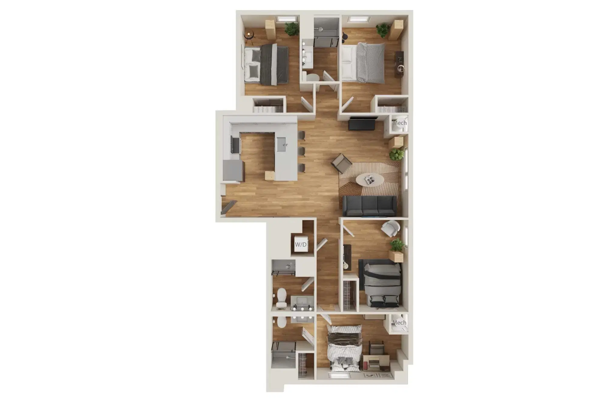 Intro Columbus, Columbus – 5 Bedroom 3 Bathroom | D2