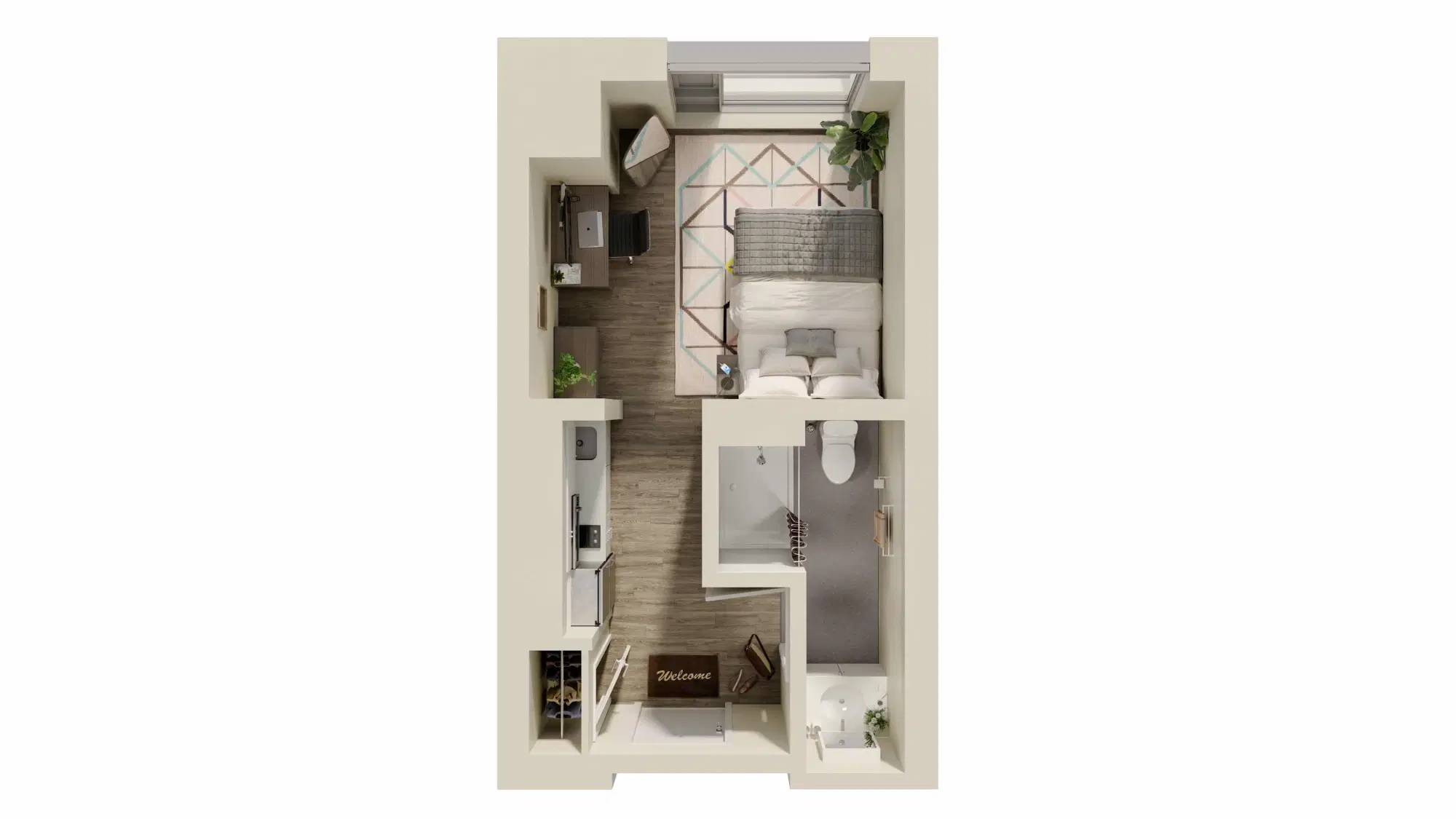 The Quad at York, Toronto – 1 Bed 1 Bath | 1-1A1