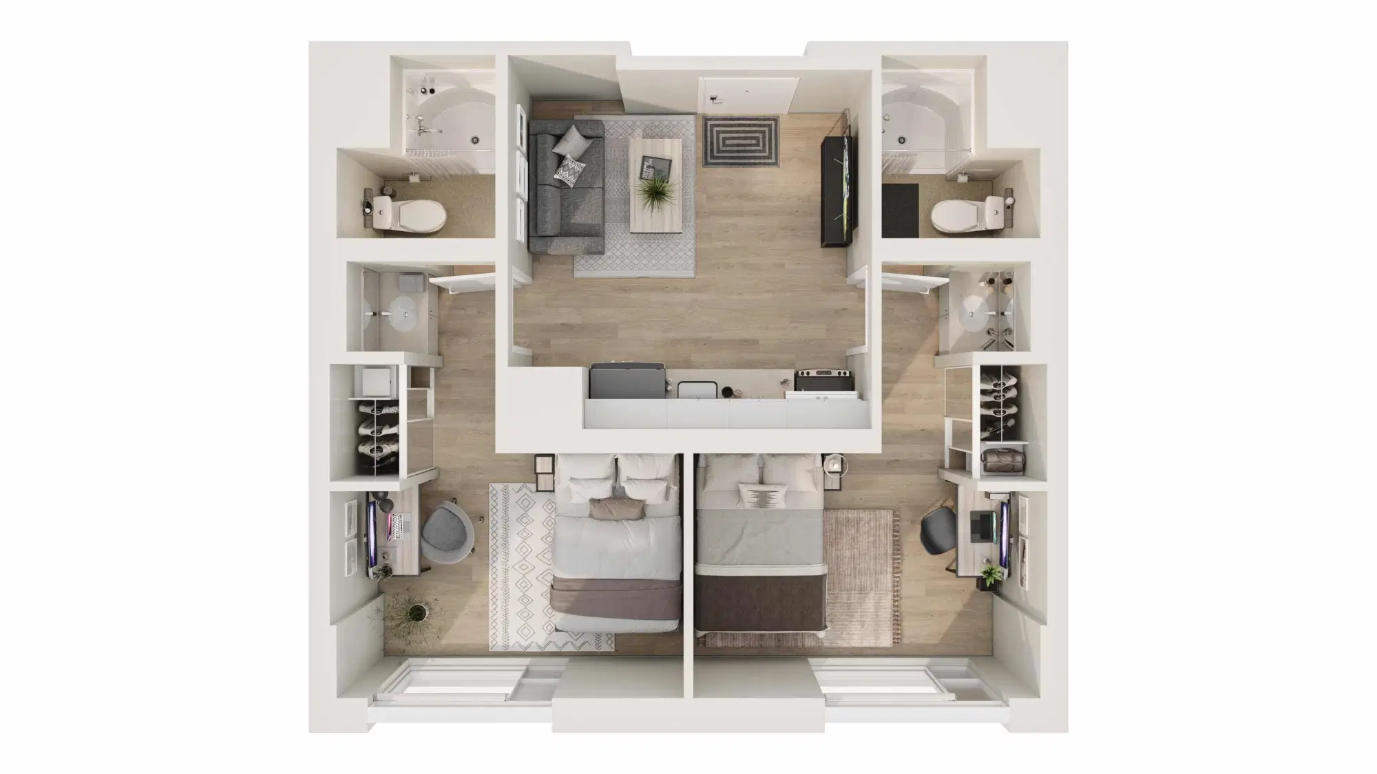 The Quad at York, Toronto – 2 Bed 2 Bath | 2-2A1