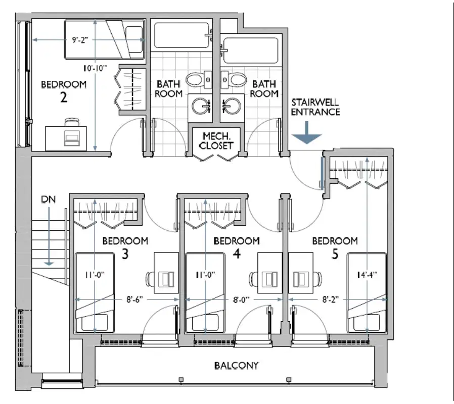 LEED on University, Waterloo – 5 Bed 3 Bath | Leed Suite 1