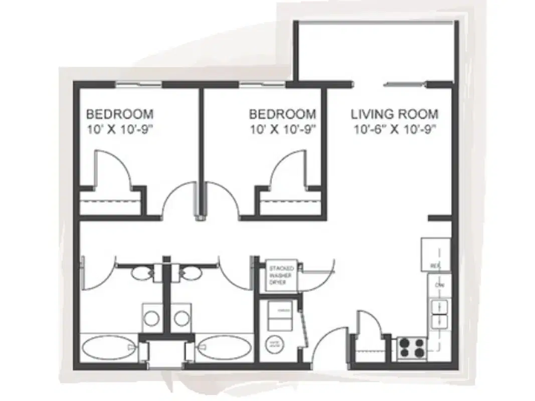 The Grove at Mankato, Mankato – Room in 2 Bedroom 2 Bathroom | PB1