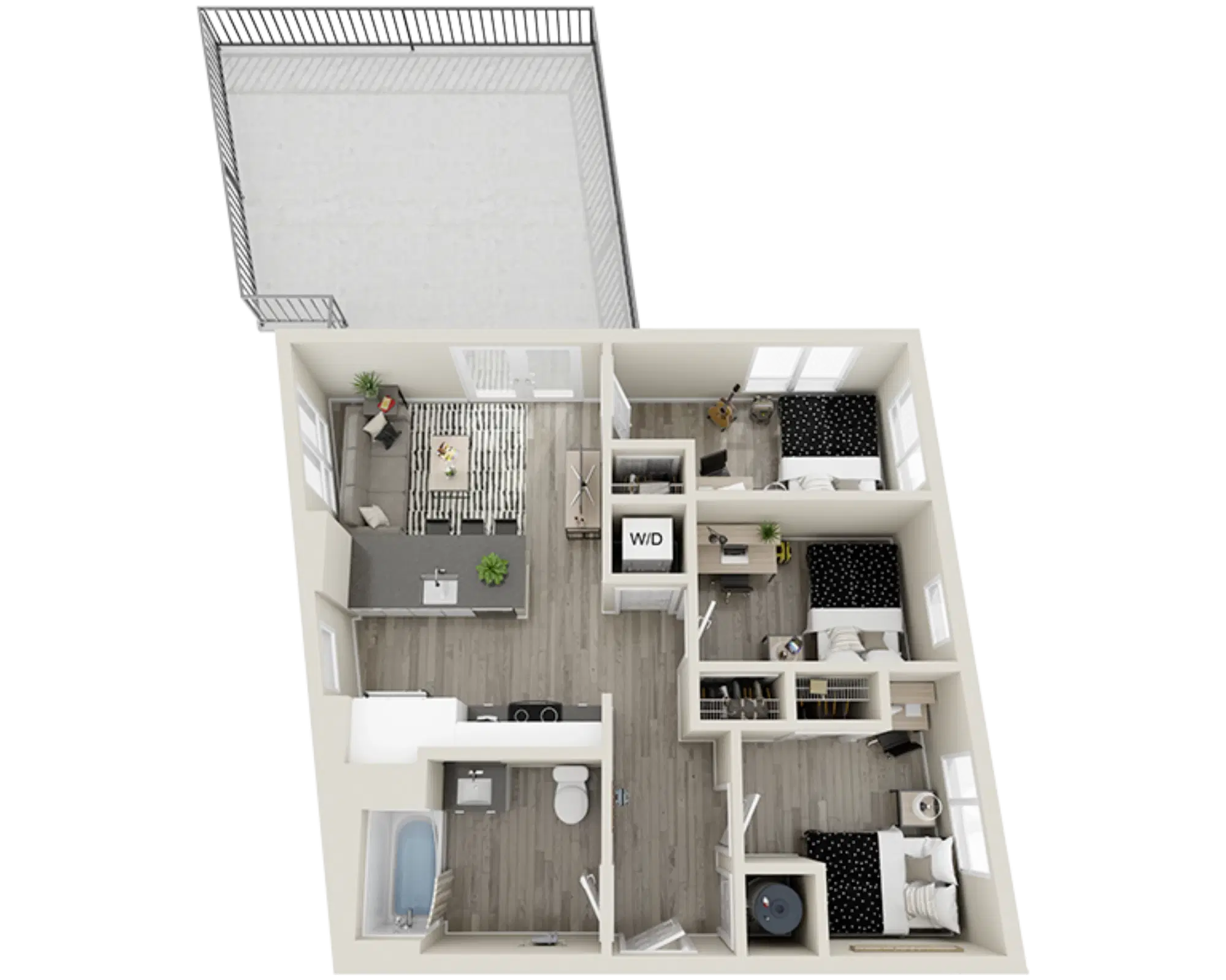The Mark, Los Angeles – Room in 3 Bedroom 1 Bathroom | C6