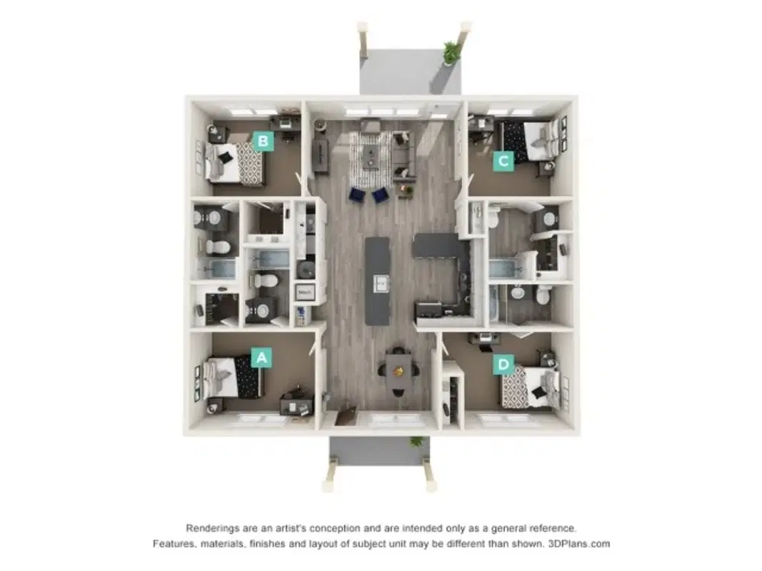 Yugo Pavilion, Kennesaw – Room in a 4 Bed 4 Bath | Woodbury Flat - 4x4