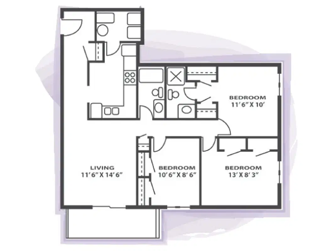 The Grove at Mankato, Mankato – Room in 3 Bedroom 2 Bathroom | SC2