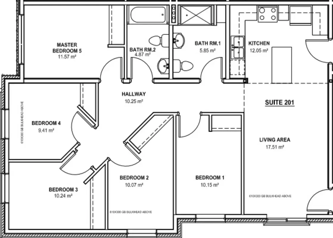 Columbia, Waterloo – 5 Bed 2 Bath | Columbia Suite 01