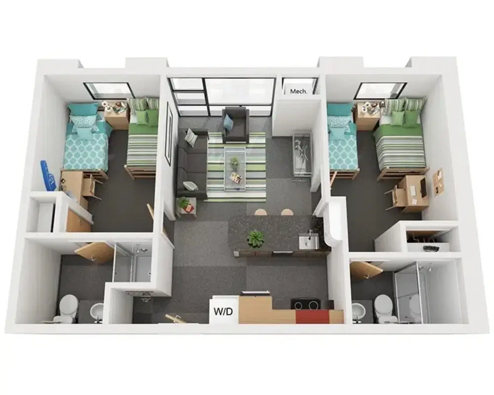Z West, Ann Arbor – 2 Bed 2 Bath | B3 Alt1