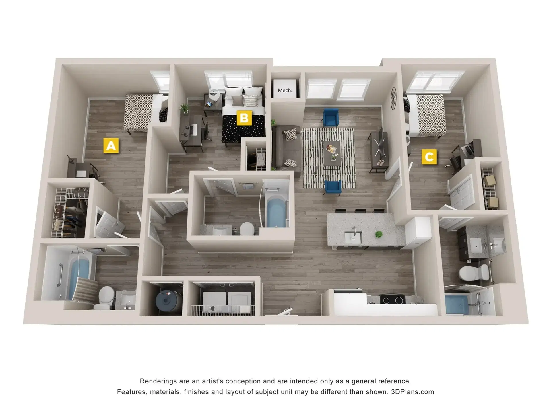 The Standard Eugene, Eugene – Room in a 3 Bed 3 Bath | Cypress - 3x3