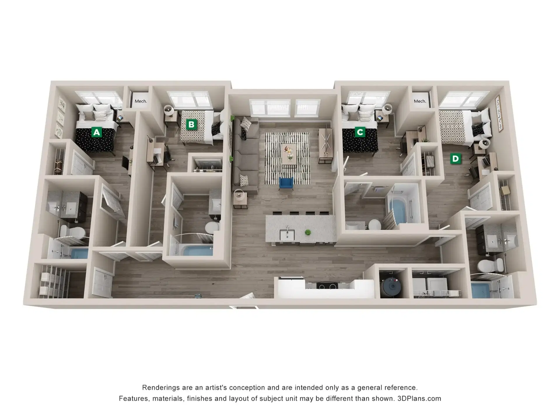 The Standard Eugene, Eugene – Room in a 4 Bed 4 Bath | Darling - 4x4
